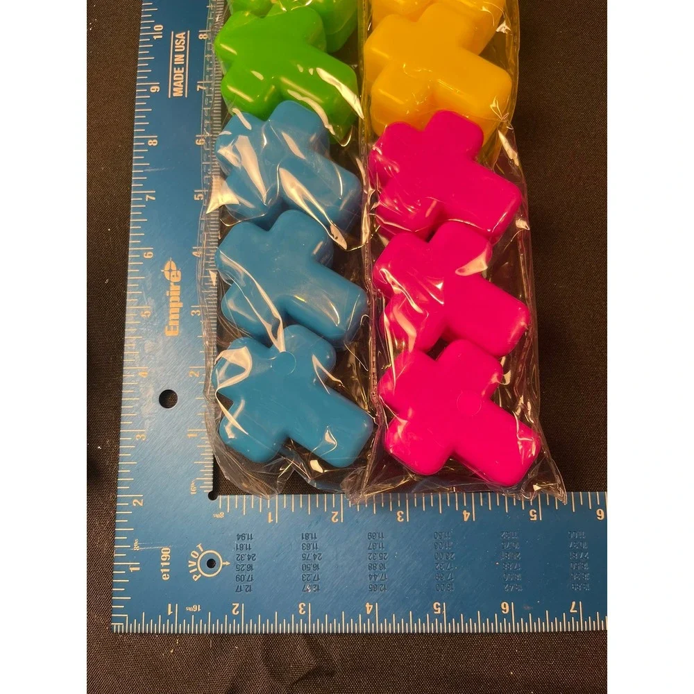 Renewing‎ Faith 36pc Plastic Cross Containers Multi Color Easter Church Favors